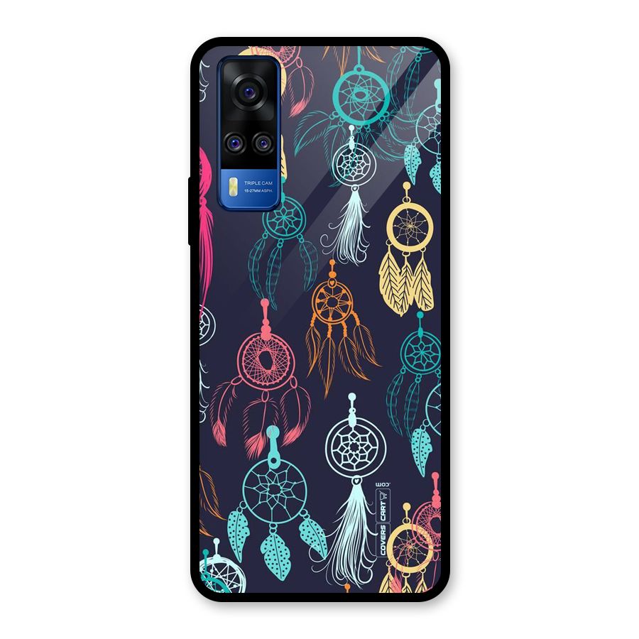 Dream Catcher Pattern Glass Back Case for Vivo Y31