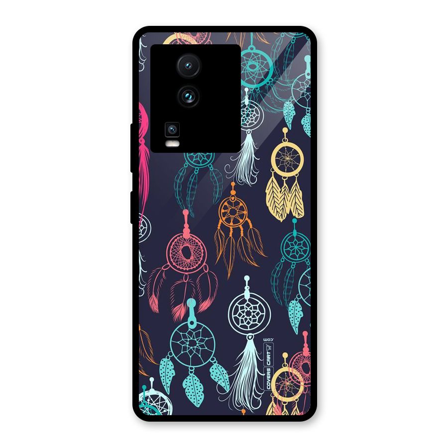 Dream Catcher Pattern Glass Back Case for Vivo iQOO Neo 7