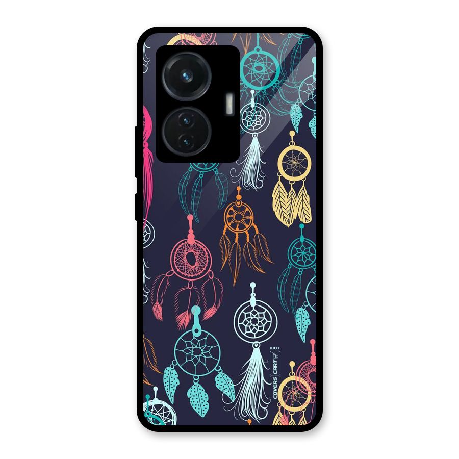 Dream Catcher Pattern Glass Back Case for iQOO Z6 44W