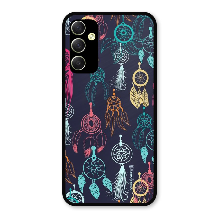 Dream Catcher Pattern Metal Back Case for Galaxy A34