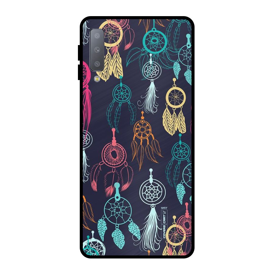 Dream Catcher Pattern Metal Back Case for Galaxy A7 (2018)