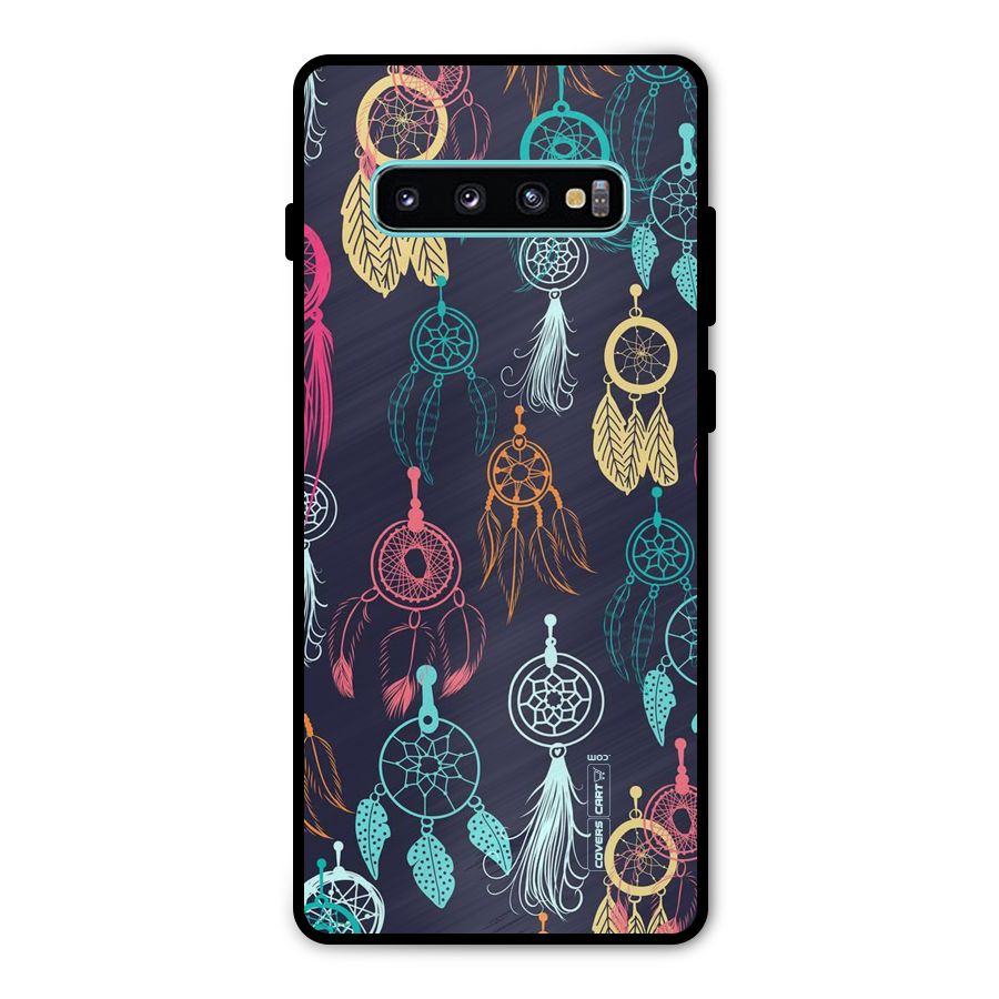 Dream Catcher Pattern Metal Back Case for Galaxy S10 Plus