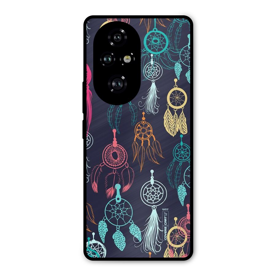 Dream Catcher Pattern Metal Back Case for Honor 200 Pro