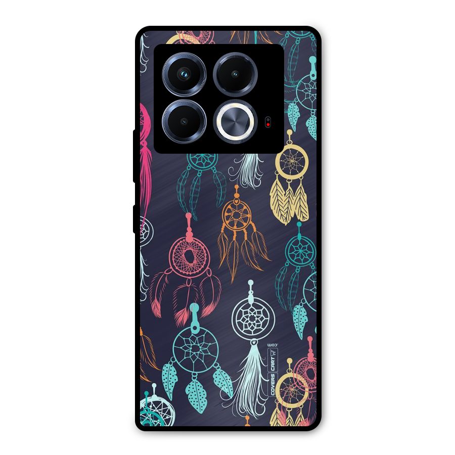 Dream Catcher Pattern Metal Back Case for Infinix Note 40 5G