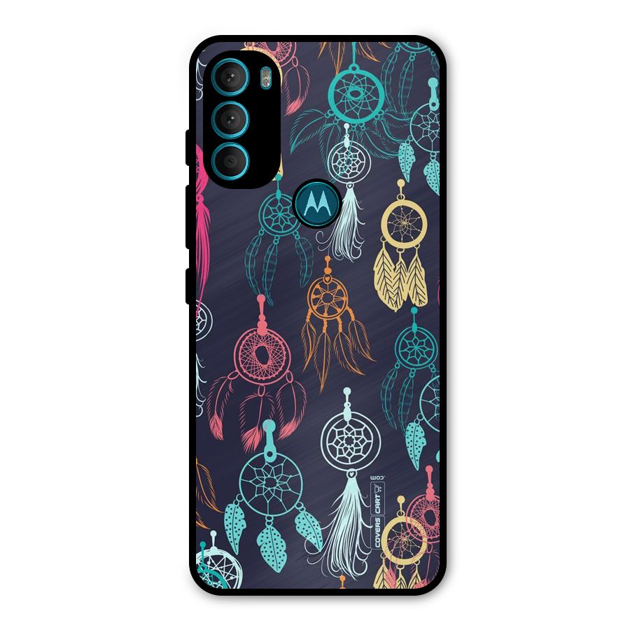 Dream Catcher Pattern Metal Back Case for Moto G71 5G