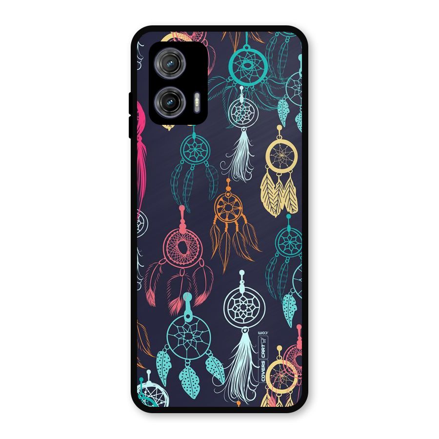Dream Catcher Pattern Metal Back Case for Moto G73