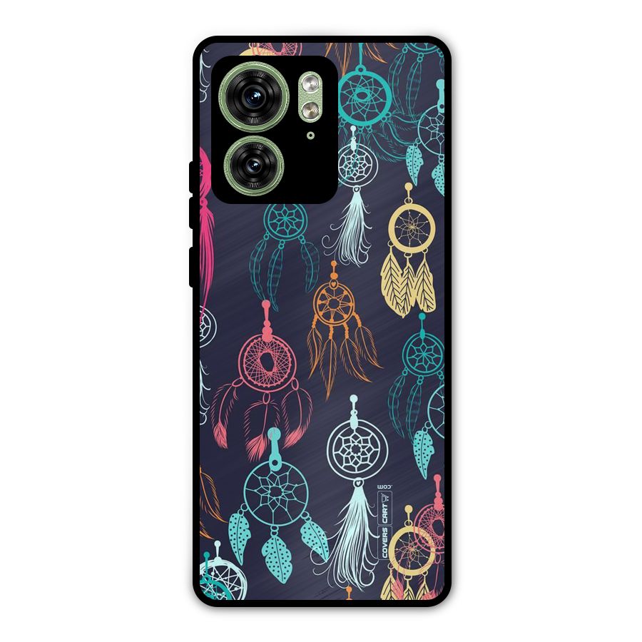 Dream Catcher Pattern Metal Back Case for Motorola Edge 40 5G