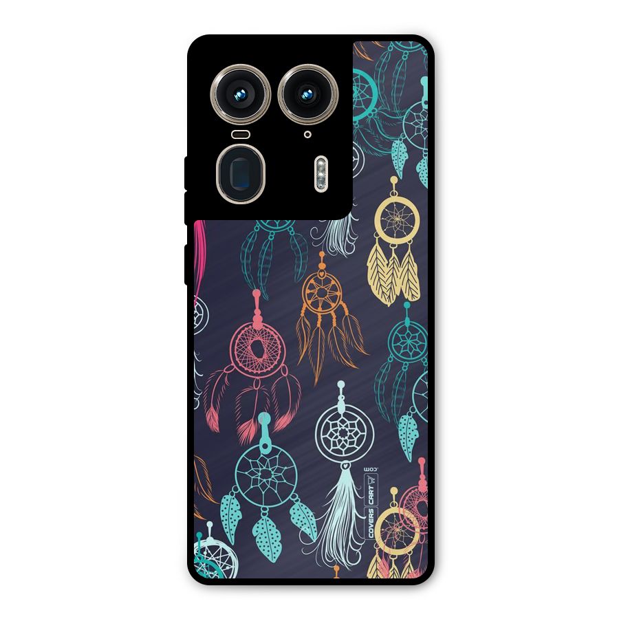 Dream Catcher Pattern Metal Back Case for Motorola Edge 50 Ultra