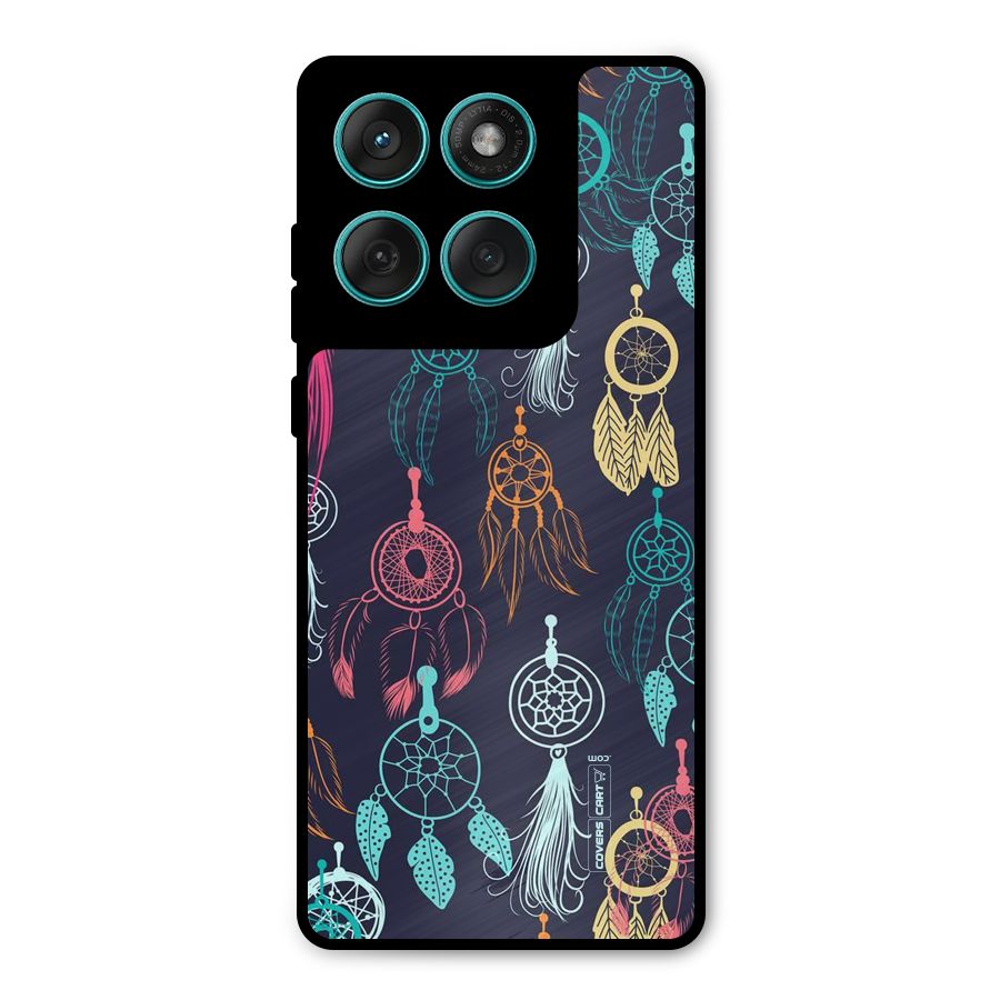 Dream Catcher Pattern Metal Back Case for Motorola Edge 60