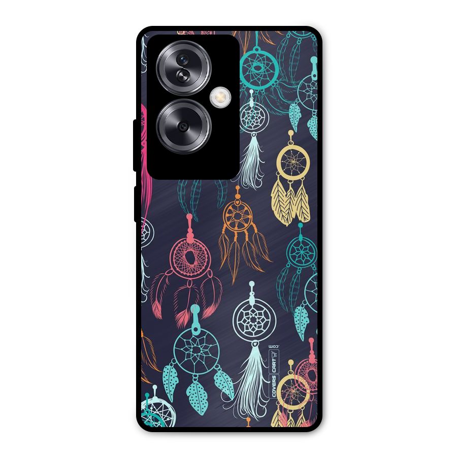 Dream Catcher Pattern Metal Back Case for Oppo A79 5G