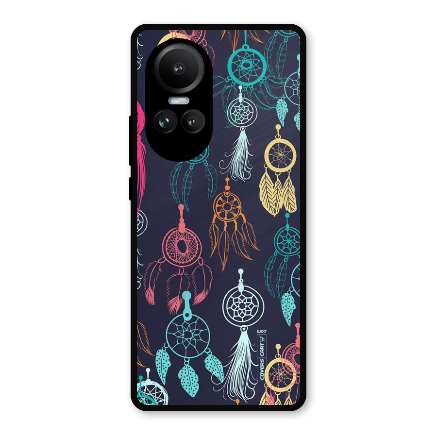Dream Catcher Pattern Metal Back Case for Oppo Reno10
