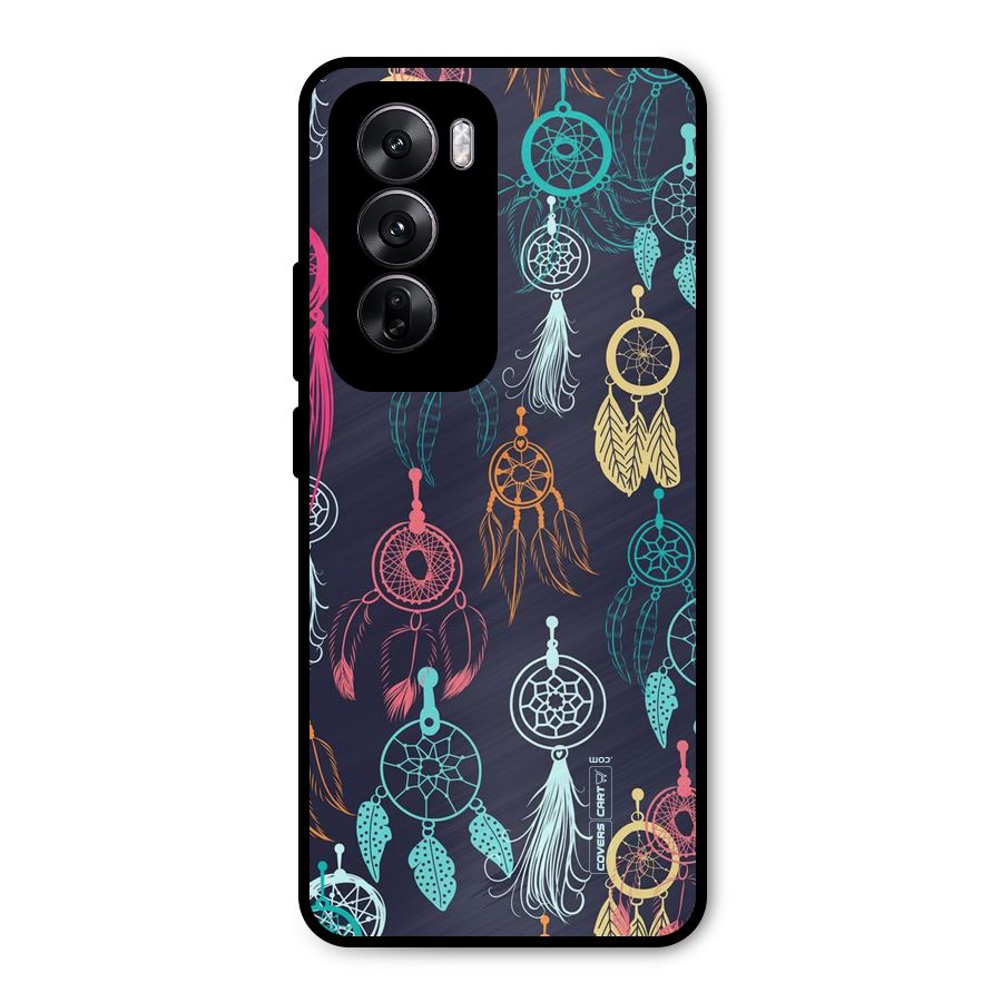 Dream Catcher Pattern Metal Back Case for Oppo Reno12