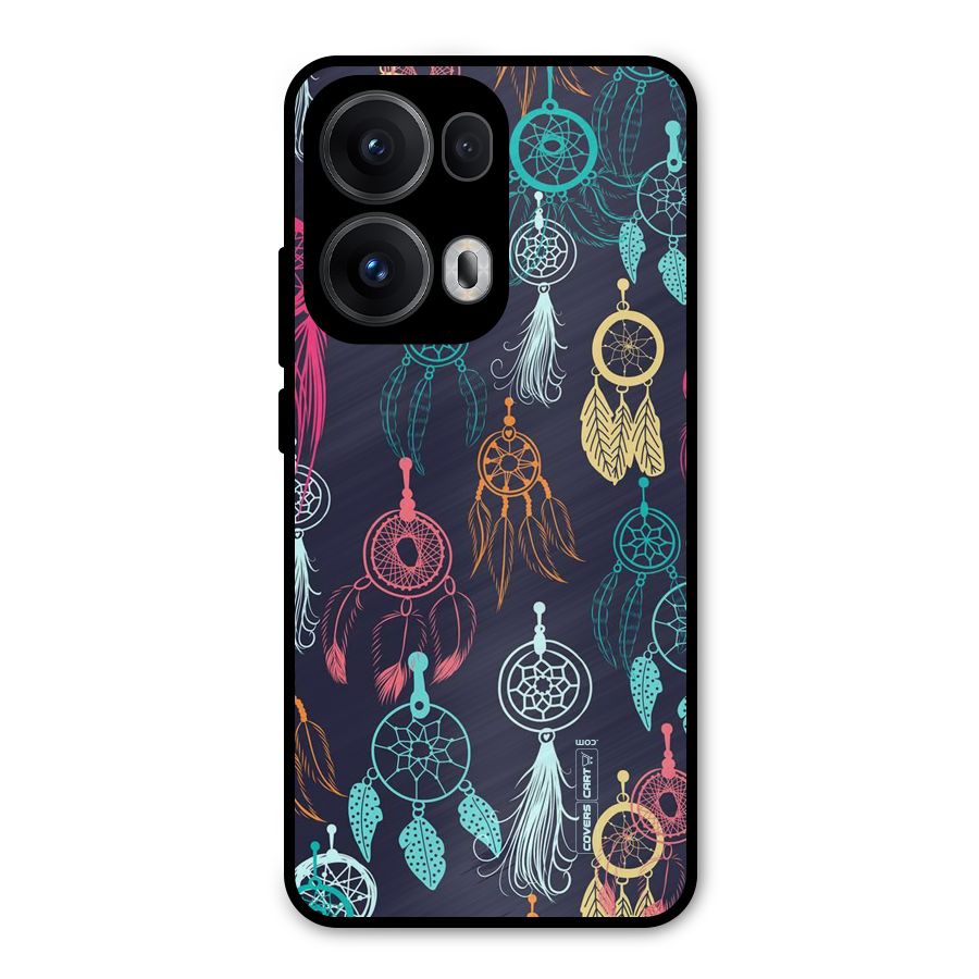 Dream Catcher Pattern Metal Back Case for Oppo Reno13 Pro