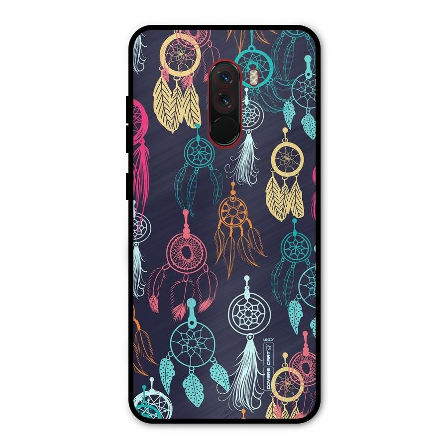 Dream Catcher Pattern Metal Back Case for Poco F1