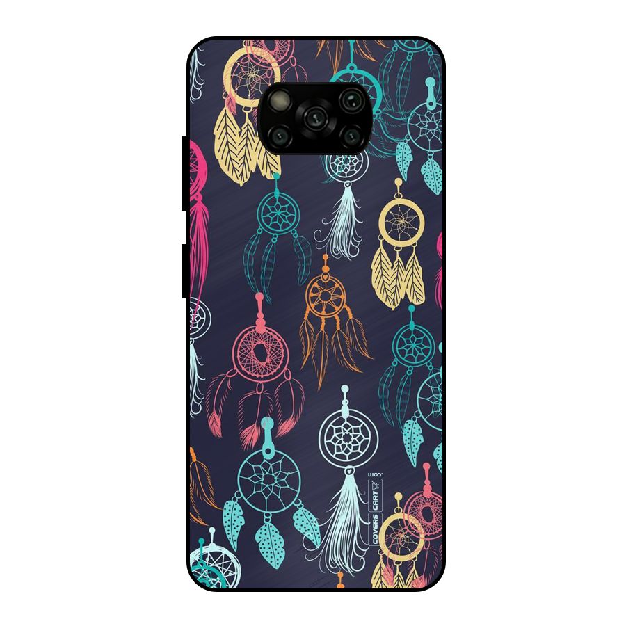 Dream Catcher Pattern Metal Back Case for Poco X3
