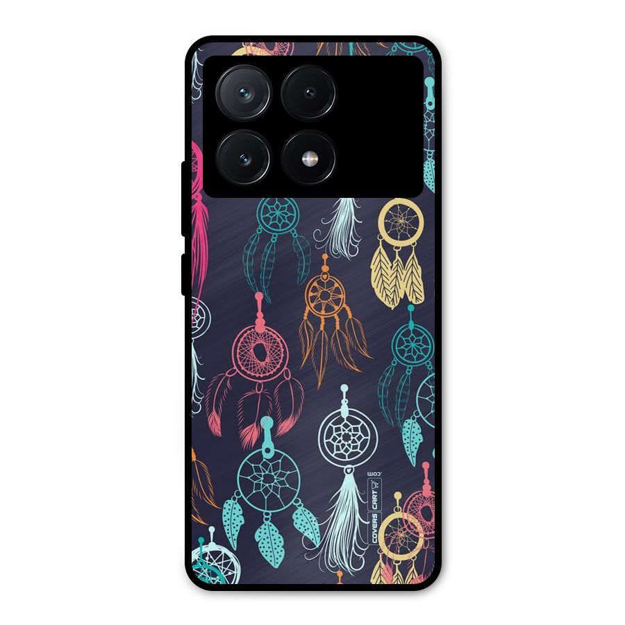 Dream Catcher Pattern Metal Back Case for Poco X6 Pro