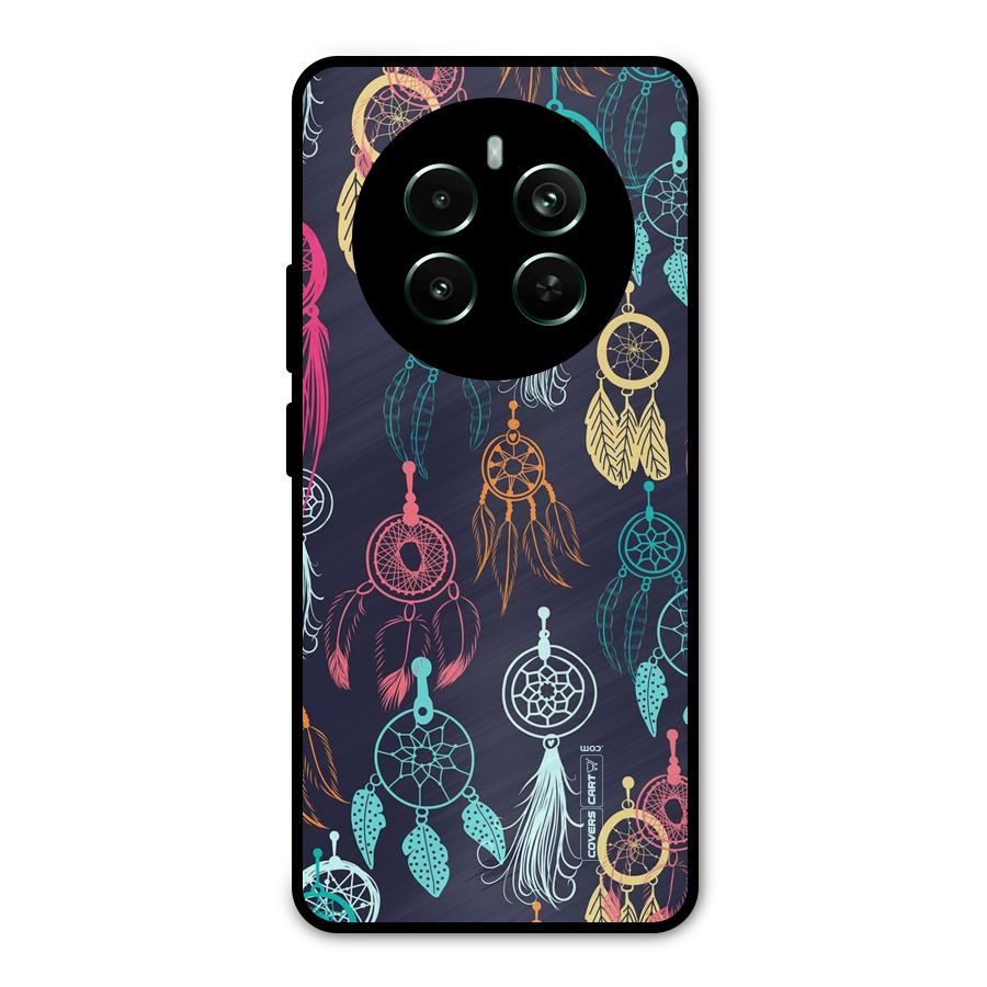Dream Catcher Pattern Metal Back Case for Realme 12 Pro Plus