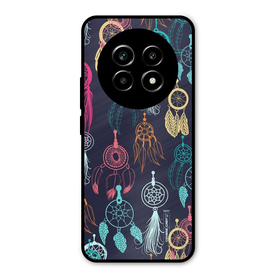 Dream Catcher Pattern Metal Back Case for Realme 14 Pro Lite