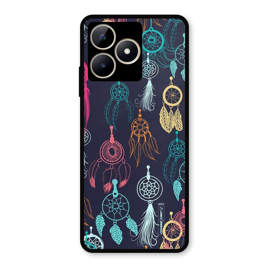 Dream Catcher Pattern Metal Back Case for Realme C53