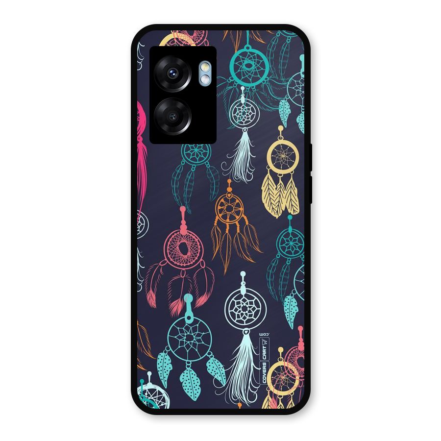 Dream Catcher Pattern Metal Back Case for Realme Narzo 50 5G