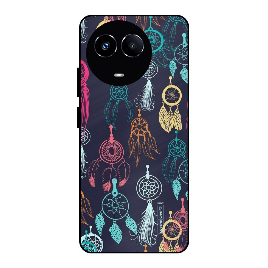 Dream Catcher Pattern Metal Back Case for Realme Narzo 60X