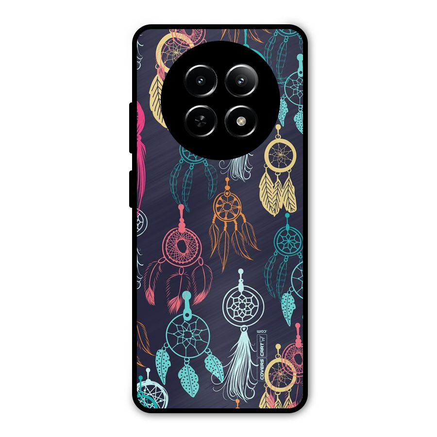 Dream Catcher Pattern Metal Back Case for Realme Narzo 70x 5G