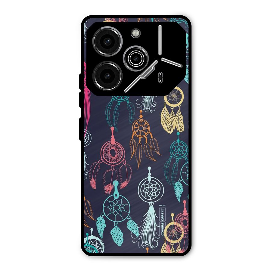 Dream Catcher Pattern Metal Back Case for Tecno Pova 6 Pro