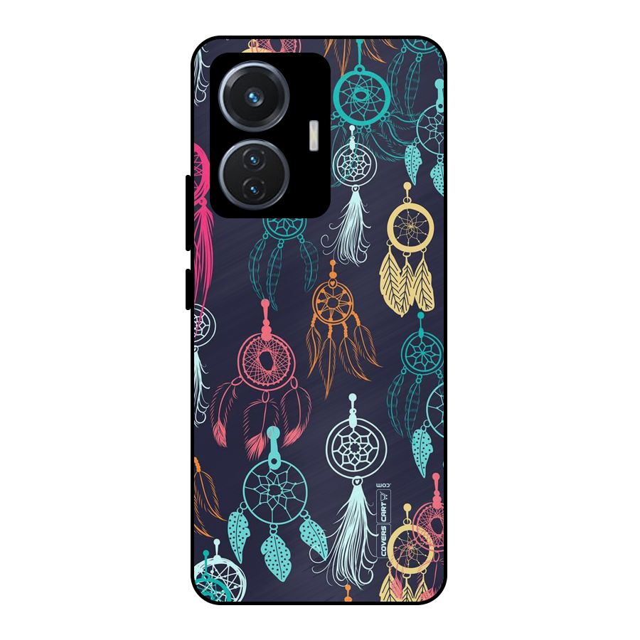 Dream Catcher Pattern Metal Back Case for Vivo T1 44W