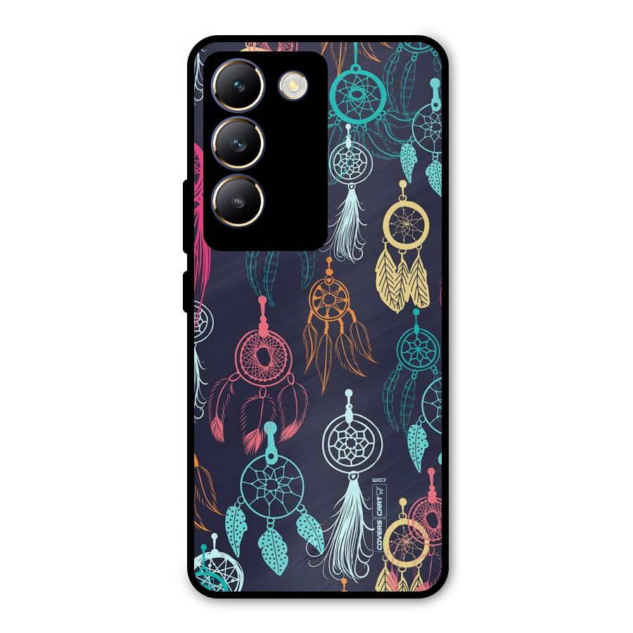 Dream Catcher Pattern Metal Back Case for Vivo T3 5G