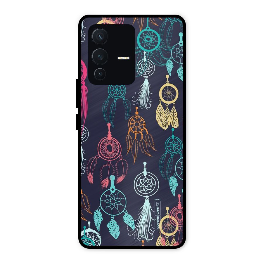 Dream Catcher Pattern Metal Back Case for Vivo V23 5G