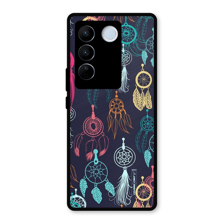 Dream Catcher Pattern Metal Back Case for Vivo V27 Pro