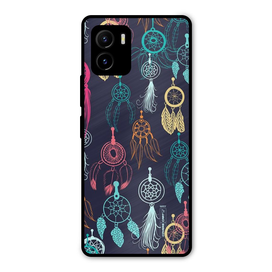 Dream Catcher Pattern Metal Back Case for Vivo Y15s