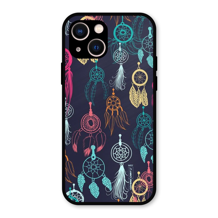 Dream Catcher Pattern Metal Back Case for iPhone 13