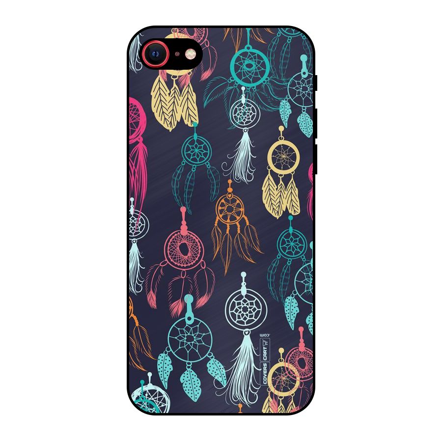 Dream Catcher Pattern Metal Back Case for iPhone SE 2022