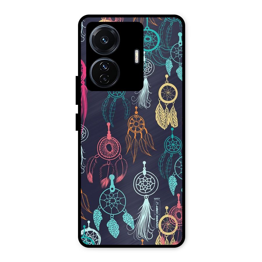 Dream Catcher Pattern Metal Back Case for iQOO Z6