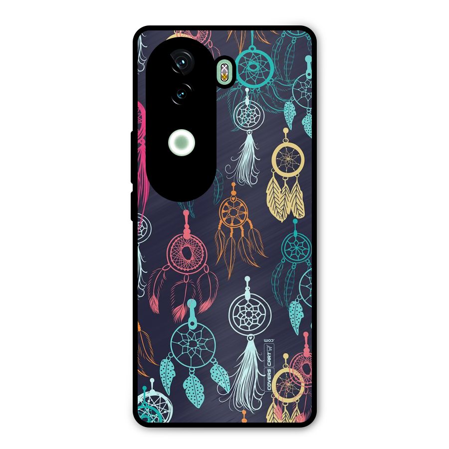 Dream Catcher Pattern Metal Back Case for iQOO Z9s