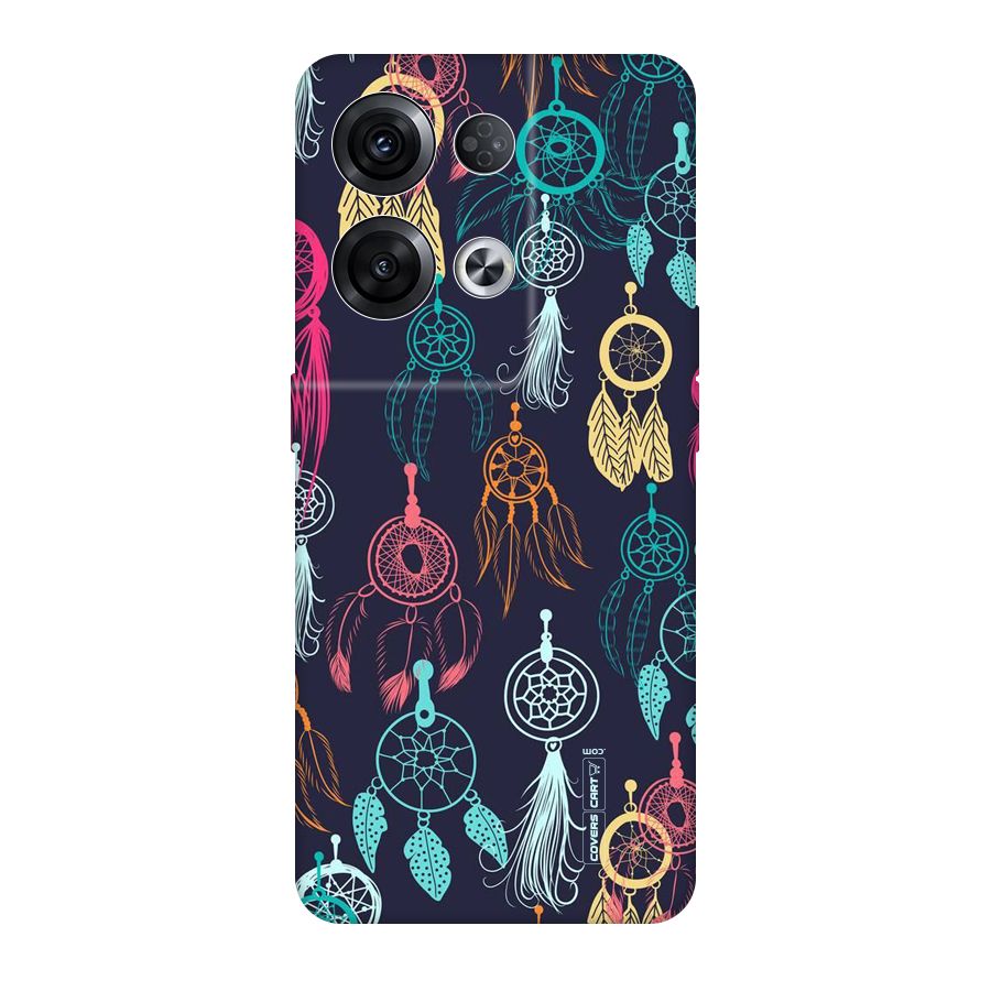 Dream Catcher Pattern Original Polycarbonate Back Case for Oppo Reno8 Pro 5G