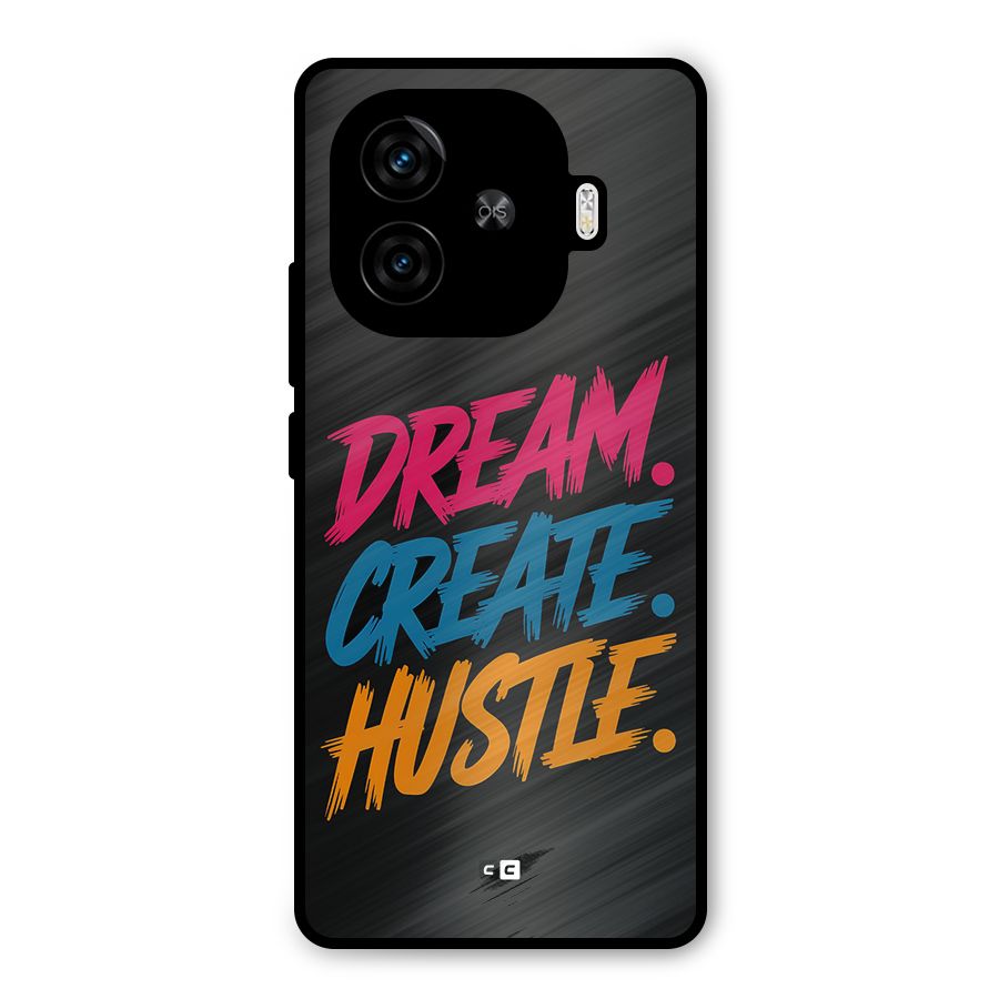 Dream Create Hustle Metal Back Case for iQOO Z9 Turbo