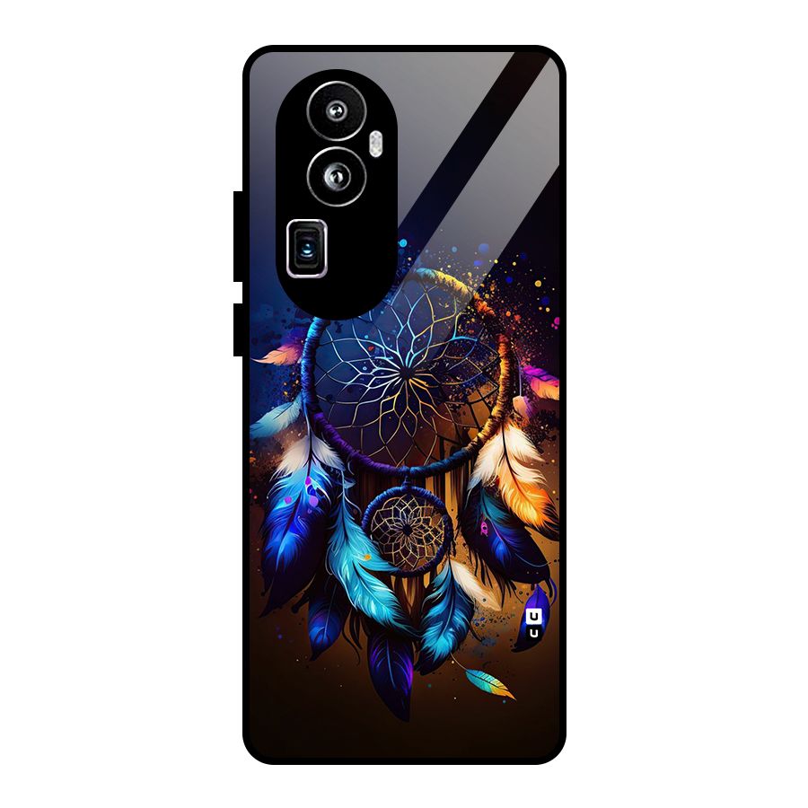 Dream Feather Glass Back Case for Oppo Reno10 Pro Plus