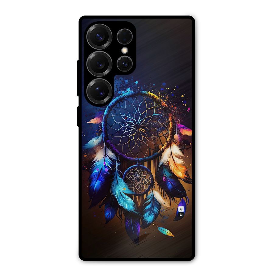 Dream Feather Metal Back Case for Galaxy S25 Ultra