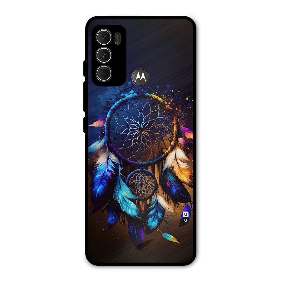 Dream Feather Metal Back Case for Moto G60