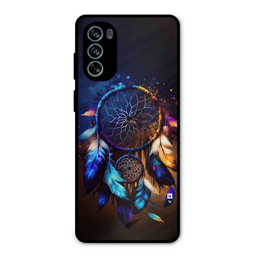 Dream Feather Metal Back Case for Moto G62