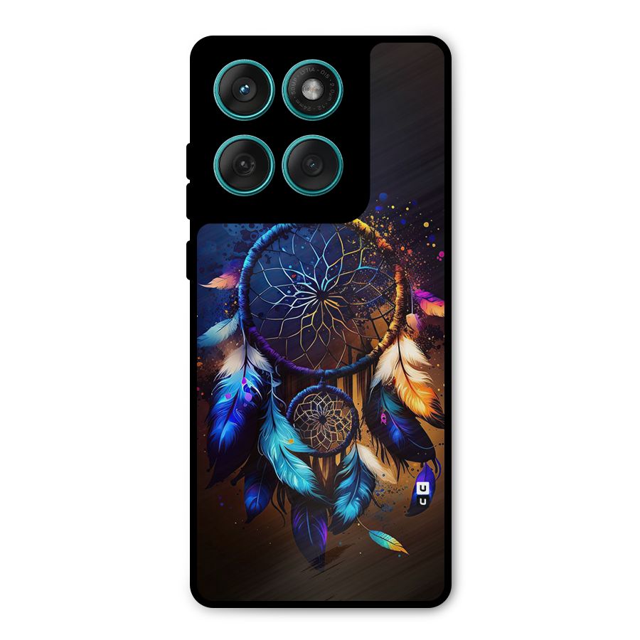 Dream Feather Metal Back Case for Motorola Edge 60 Fusion