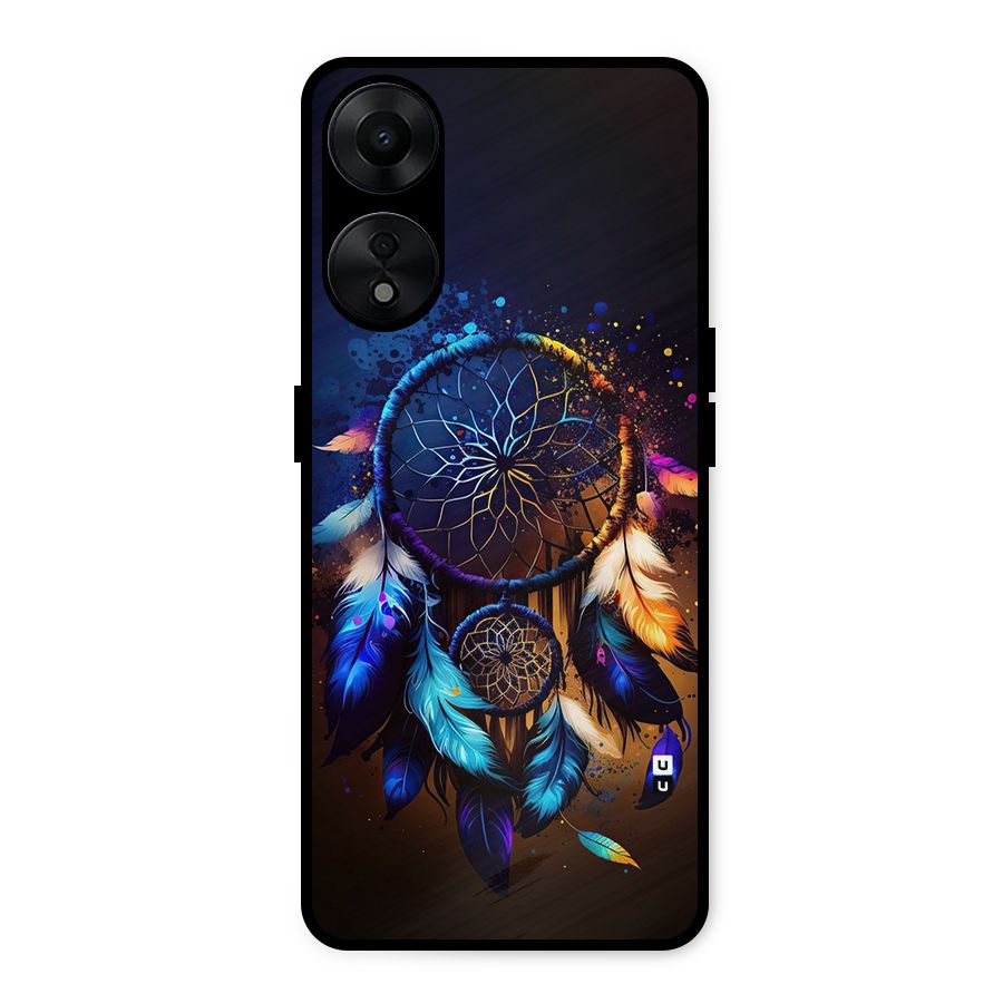 Dream Feather Metal Back Case for Oppo A78 5G