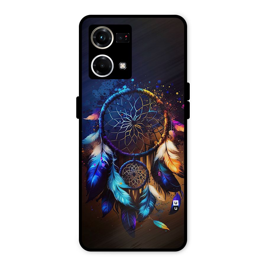 Dream Feather Metal Back Case for Oppo F21 Pro 4G