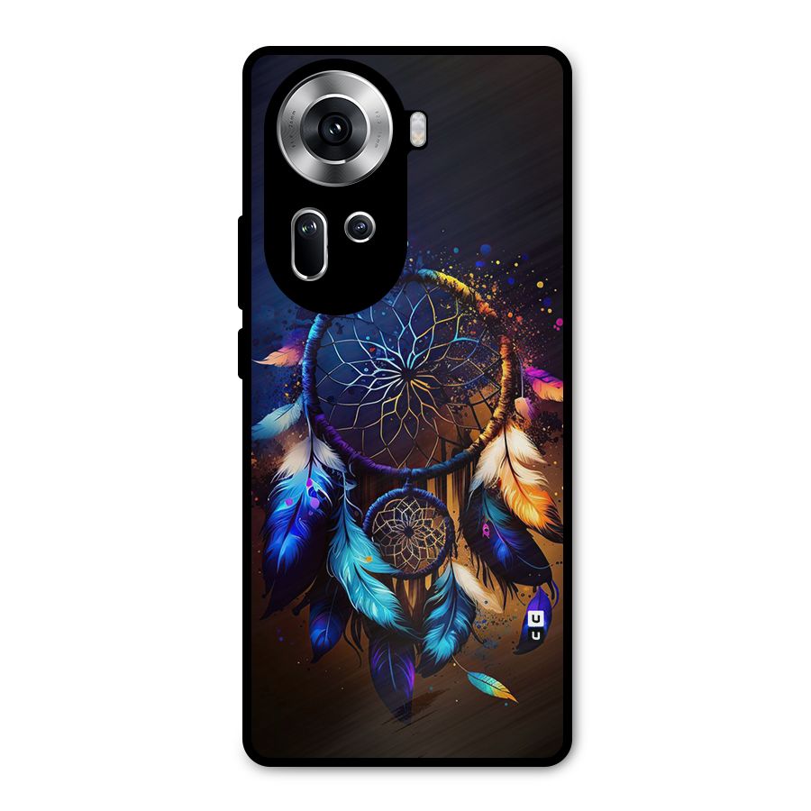 Dream Feather Metal Back Case for Oppo Reno11 5G