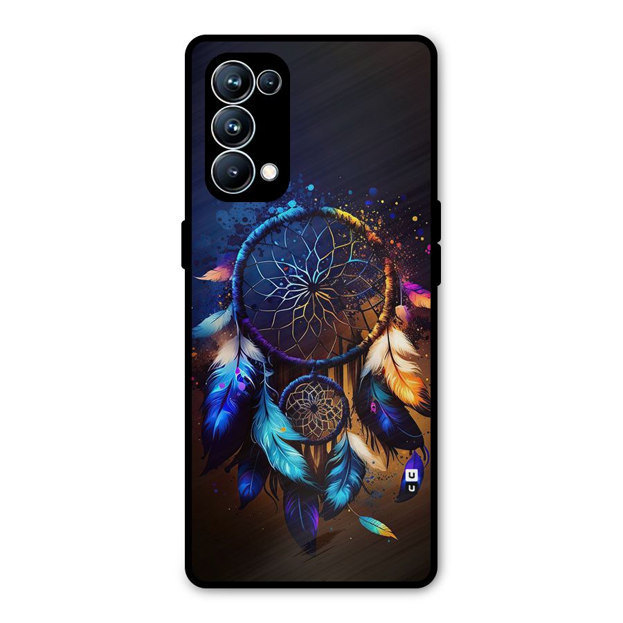 Dream Feather Metal Back Case for Oppo Reno5 Pro 5G