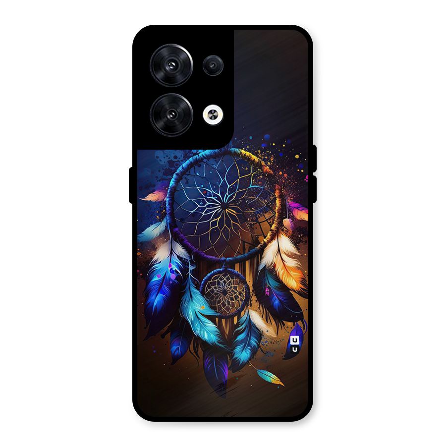 Dream Feather Metal Back Case for Oppo Reno8 5G