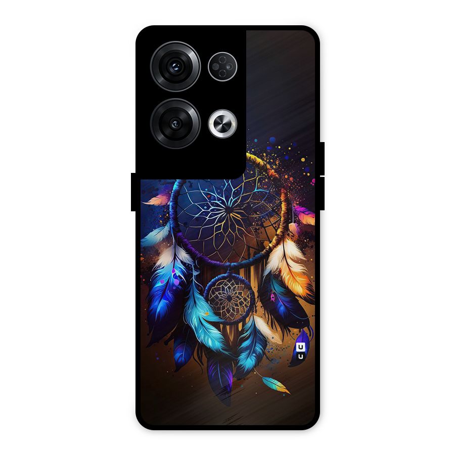 Dream Feather Metal Back Case for Oppo Reno8 Pro 5G