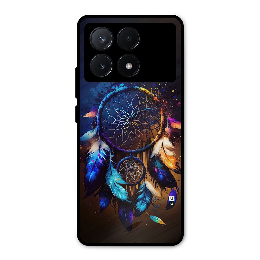 Dream Feather Metal Back Case for Poco X6 Pro